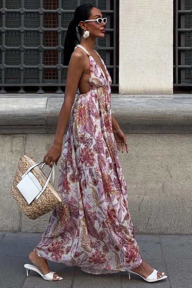 Vestido de gasa Amelia sin espalda