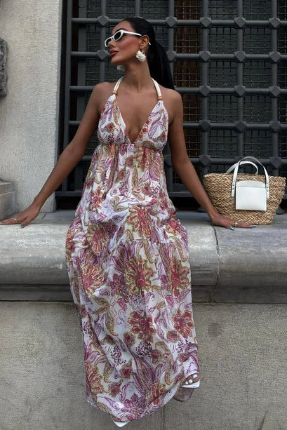 Vestido de gasa Amelia sin espalda