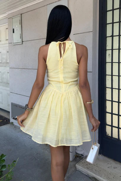 Vestido Mini Tejido Sin Mangas Galezzo