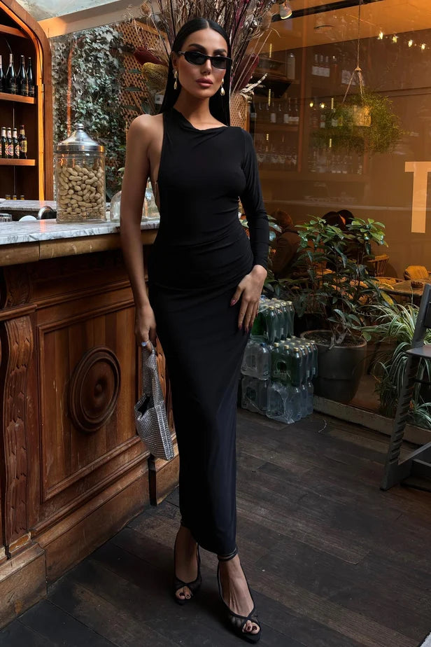 Vestido Elegante Alice con Detalle de Escote