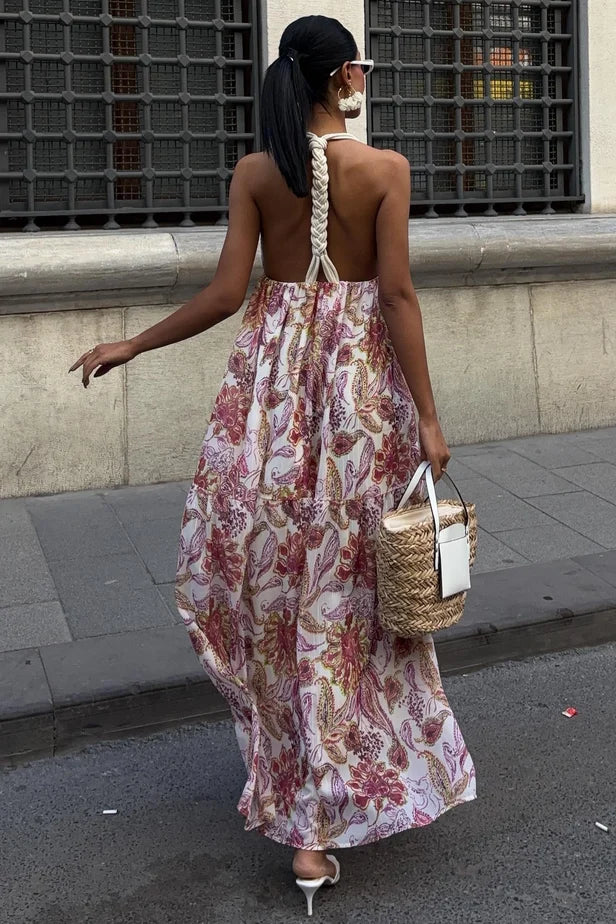 Vestido de gasa Amelia sin espalda