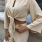 Conjunto de camisa Ayrobin y pantalones de pierna ancha