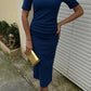 Vestido Midi Agathe con Cintura Plisada