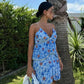 Vestido Cheryl con detalles de lentejuelas doradas