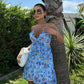 Vestido Cheryl con detalles de lentejuelas doradas