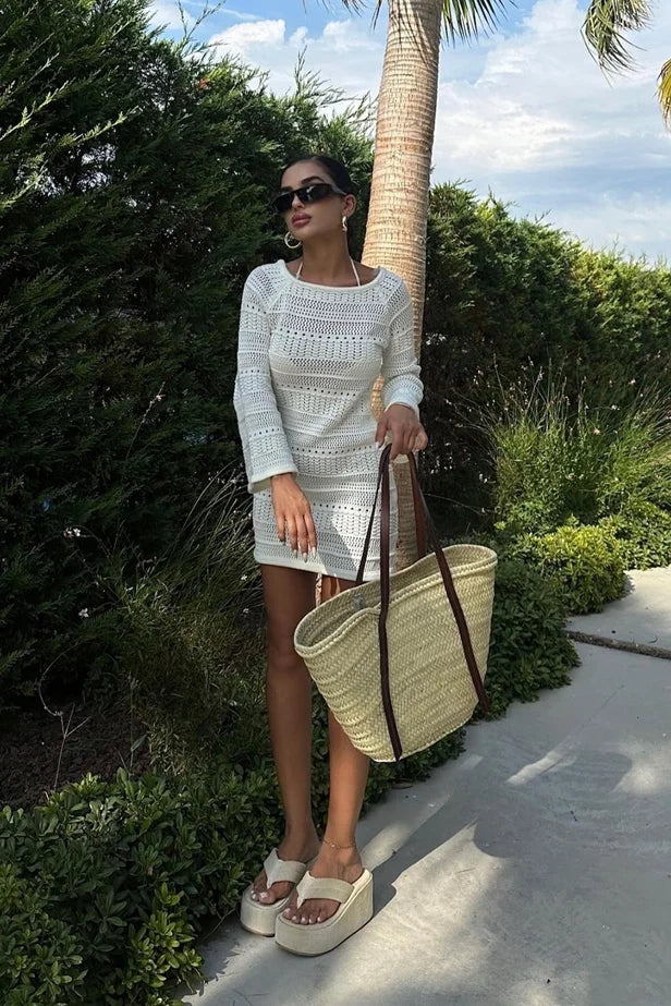 Vestido Mini de Ganchillo Daisy