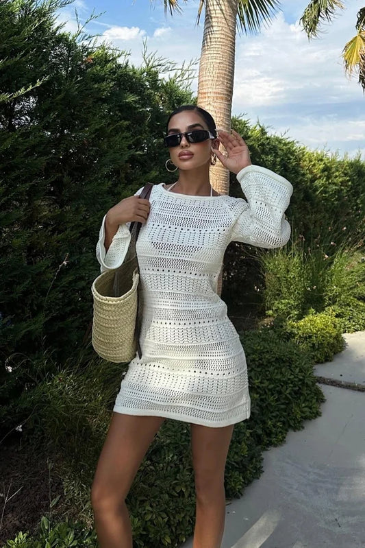 Vestido Mini de Ganchillo Daisy