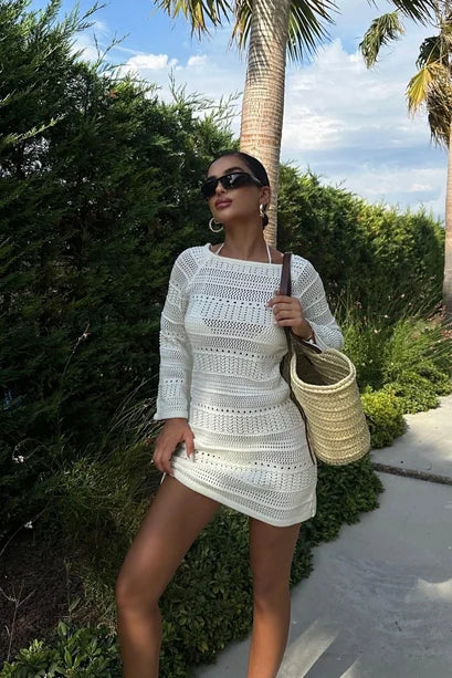 Vestido Mini de Ganchillo Daisy