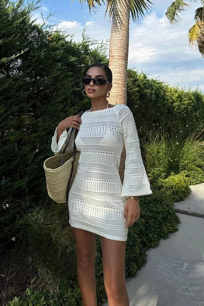 Vestido Mini de Ganchillo Daisy