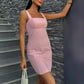 Vestido mini de mezcla de lino Catherine