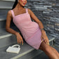Vestido mini de mezcla de lino Catherine
