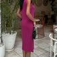 Vestido sin mangas acanalado Benjamine
