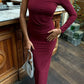 Vestido elegante Alexandrine con detalle de escote