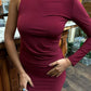 Vestido elegante Alexandrine con detalle de escote